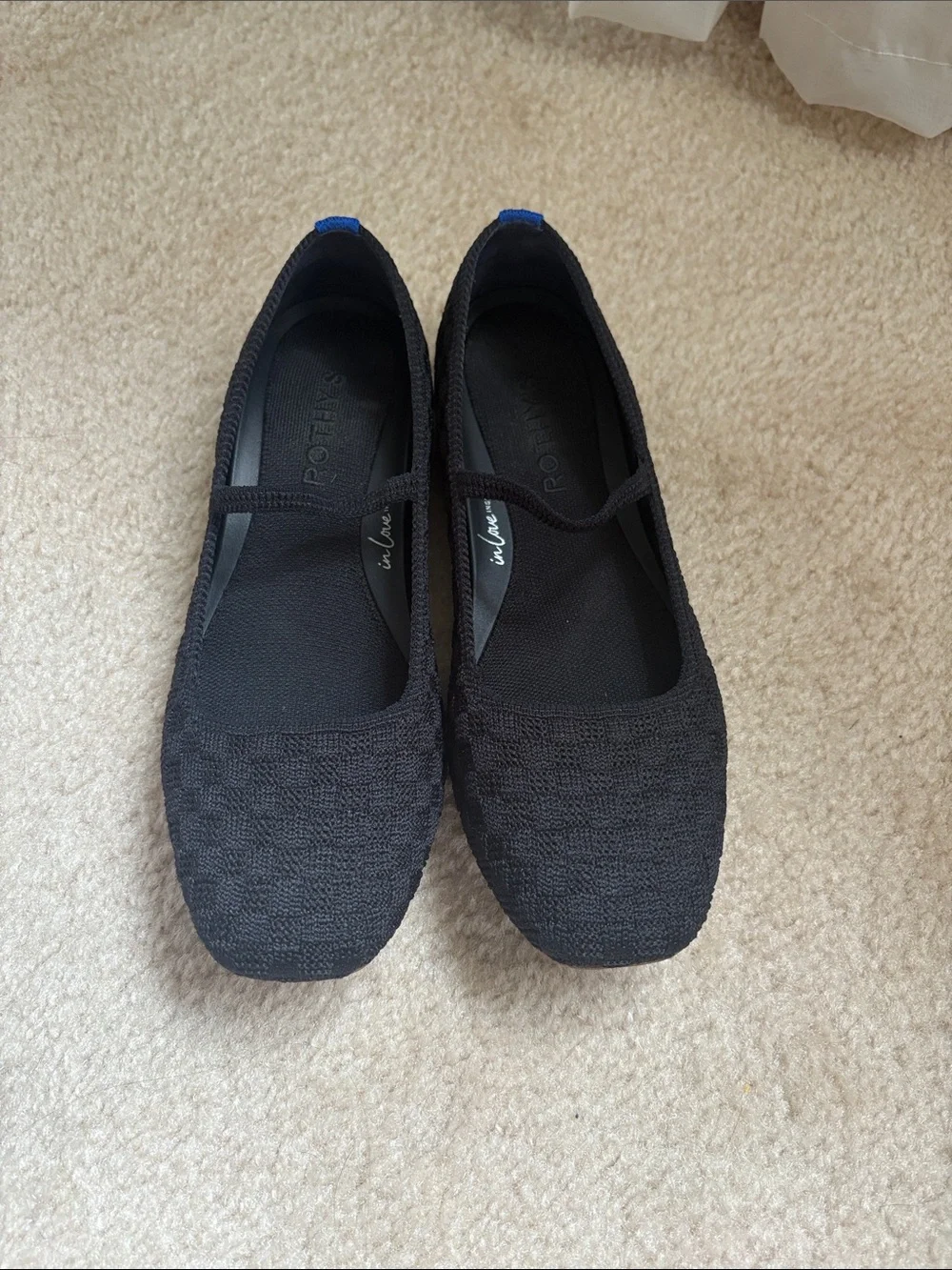 Rothy’s Black Women's Knit Mary Jane Flats